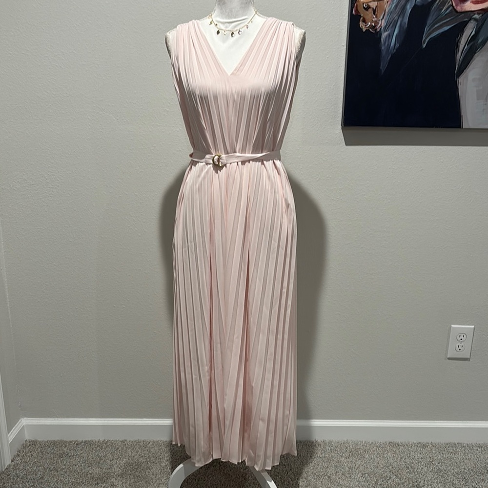 Ann Taylor Soft Pink Maxi Dress